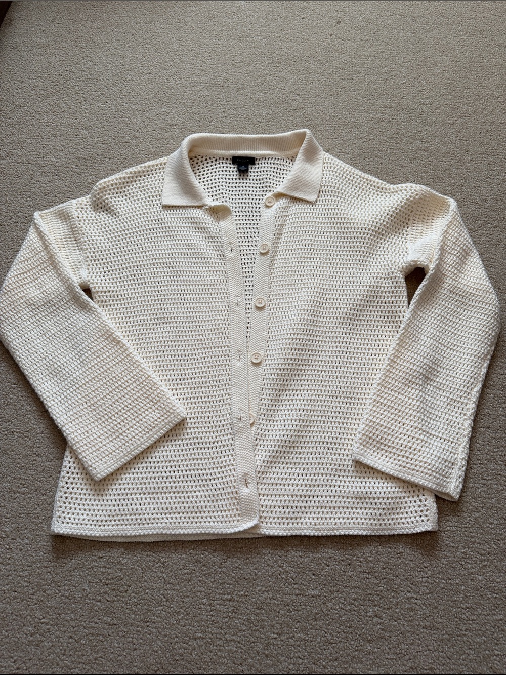 Halogen Open Weave Sweater Size M
